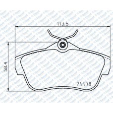 DISK FREN BALATASI ARKA FIAT SCUDO 1.6D  06-16