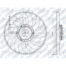 FAN MOTORU 385MM 400W AUDI A6   ####