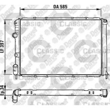 su radyatoru classic megane i scenic i 96- e7j 585x398x32
