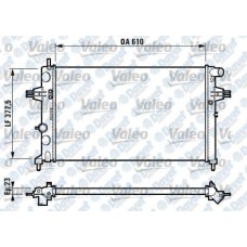 su radyatoru opel astra g-zafira a 600x348x26 alplbrz