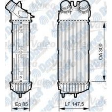 turbo intercooler radyatoru berlingo ii partner ii xsara picasso dv6 1-6hdi olcu