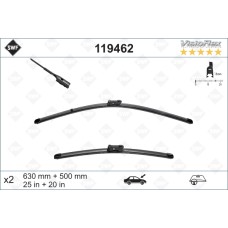 SİLECEK SWF VisioFlex Flat Blade X2 630 500 mm VOLVO S90 V90 XC90 03/2015 PORSCH