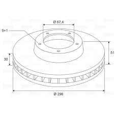 ÖN FREN AYNASI INSIGNIA A 08 SAAB 9-5 YS3G 10 16 JANT 296x30x5DLxHAVALI 13501307