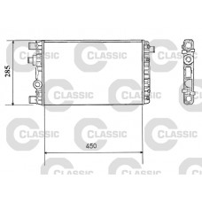 x RADYATÖR CLASSIC FIAT SEICENTO 1.1 98-10 23x285x450 AC /-