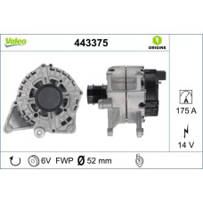 ALTERNATOR 14V 175A MERCEDES W204 W205 W212 W213 C253 R172 W447