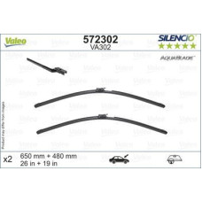 SILECEK SUPURGESI X2 650 480 mm VOLVO XC60 II 17 AquaBlade Flat Blade VA302
