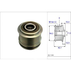 ALTERNATÖR KASNAĞI RULMANLI CMAX-FOCUS CMAX-FOCUS II-FUSION--KUGA I-VOLVO C30-S4