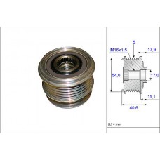 ALTERNATÖR KASNAĞI RULMANLI FORD MONDEO IV 2.5-SMAX 07 VOLVO S40-V50-S60-V60-SC6