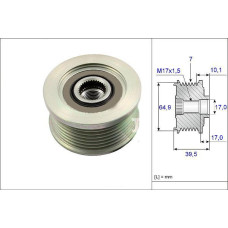 ALTERNATÖR KASNAĞI RULMANLI NISSAN NAVARA 2.5L YD25DDTİ DCİ D40 4x2 4x4 04- / PA