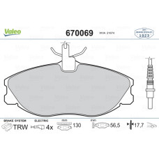 ÖN BALATA FİŞLİ P406 2.0-2.1 TD 94-04 306 GTİ 93-01 XANTIA XM