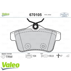 ARKA FREN BALATASI PEUGEOT P3008 09 16 P5008 09 17 P508 10 18 P308 GTI-RZC 10 14