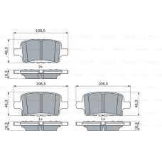 ARKA FREN BALATASI OPEL INSIGNIA B 17 16