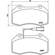 ÖN BALATA FİŞLİ GRANDE PUNTO 199 1.4 ABARTH 12/07 FIAT 500 1.4 10 ALFA MITO 1.4T