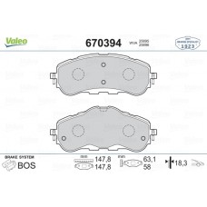ÖN FREN BALATASI 283mm ASTRA L 21 COMBO E 18 BERLINGO 18 PARTNER 18 308 II-III 1