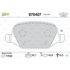ARKA FREN BALATASI LINEA ALFA 147 01 156 97-03 -GT 03-10 0986TB3162-0986TB2797-0