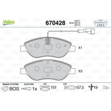 ÖN FREN BALATASI FİŞLİ FIAT BRAVO II 08 14 EGEA HB 15 ALFA ROMEO MITO 08 15 LANC