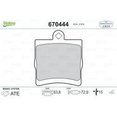 FREN BALATASI ARKA MERCEDES W203 CL203 C209 W210 R171