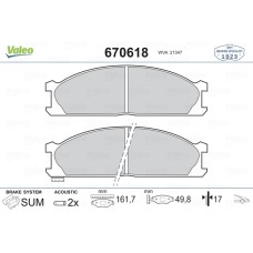 DİSK FREN BALATASI ÖN NAVARA 1990 NP300 2008 PATHFINDER 1986-2004-PICK UP 1985 T