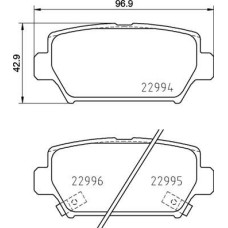 DİSK FREN BALATASI ARKA MITSUBISHI ECLİPSE CROSS 1.5 10/17