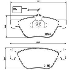 ÖN FREN BALATASI FIAT MAREA 95 ALFA ROMEO 145-146-156 2.0 16V 2.0 JTD FİŞLİ