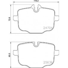 FREN BALATASI ARKA BMW G30 G32 G11 G12 G16 G01 G02 G05 G06 G07 iX I20