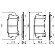 ARKA FREN BALATASI INSIGNIA A 08 17 SAAB 9.5 10 MALIBU 2.0D 2.4 12 16 İNÇ JANT