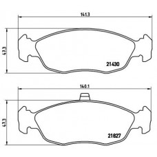 ÖN BALATA FİŞSİZ P306 93-01 XSARA 2.0 16V 97-05 P106-SAXO 1.4-1.6 GDB1322