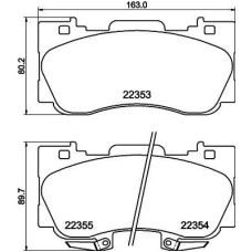 ÖN DİSK FREN BALATASI FORD MUSTANG 2.3/5.0 12/14>