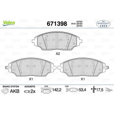 ÖN BALATA CHEVROLET AVEO SEDAN 1.2-1.4-1.6-1.3D 11 AVEO HB 1.2-1.2 LPG-1.4-1.6-1