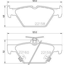 ARKA DİSK FREN BALATASI SUBARU LEVORG 1.6 03/15 SUBARU OUTBACK 2.0/2.5 03/15
