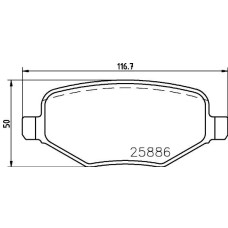 ARKA DİSK FREN BALATASI FORD EXPLORER 3.5 01/11