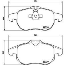 ÖN FREN BALATASI ASTRA H 05 10 VECTRA C 08.02 ZAFIRA B 05 10 SAAB 9.3 02 CROMA 0