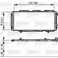 RADYATÖR BOXER-DUCATO-JUMPER 97-02 1.9D-2.5D-2.8HDI AC MEK 790x415x34