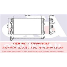 RADYATÖR CLIO II-KNG-LOGAN1.5 DCI-1.6 16V-1.9 DTI-K4M AC MEK 480x414.5x23