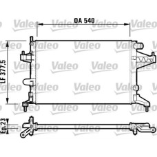 SU RADYATÖR CORSA C-COMBO C 1.7 Y17DT-Y17DTL AC KLİMASIZ MEK 540x375x26