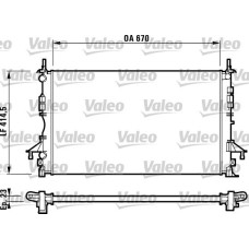 RADYATÖR LGN II 1.6-1.8-2.0-1.9 DCI AC MEK OTOM 670x414.5x23