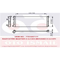 RADYATÖR MASTER II-MOVANO II 2.2DTI KLİMASIZ MEK 730x414.5x23