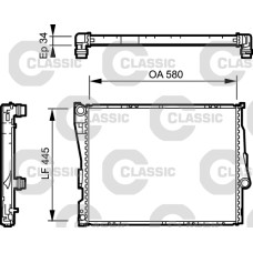 MOTOR SU RADYATORU BMW M52 M54 M57 E46 Z4 E85 MANUEL SANZIMAN