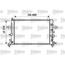 RADYATÖR ASTRA H- ZAFIRA 1.6-1.8 AC KLİMASIZ MEK 600x368x18