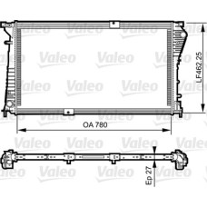 RADYATÖR VIVARO 06 TRAFIC II06 2.5CDTI G9U.6.30 AC KLİMASIZ MEK 780x462.25x27