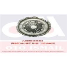 DEBRİYAJ SETİ BASKI DİSK BİLYA HYUNDAI H100 2.5L D4BA MİNİBUS 87- HDK-008