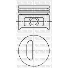 PISTON SEGMAN STD 75.80mm CLIO 1.2 RL-RN-RT 91-98 E5F A 710 / E7F 708