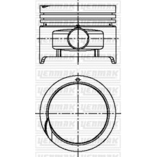 PİSTON SEGMAN STD HYUNDAI ACCENT 1.3L 4G13 G4EH karbüratörlü 95-00 çap 71.50 mm