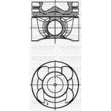 PİSTON SEGMAN 050 NISSAN NAVARA 2.5L YD25DDTI D40 08-> 47.40 mm yanma odasI çapI