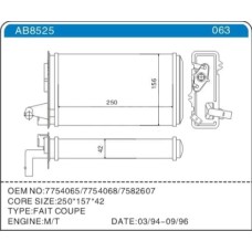 KALORİFER RADYATÖRÜ FIAT TEMPRA 95 01 TİPO 95 01 ALFA ROMEO 145 95 01 146 94 01